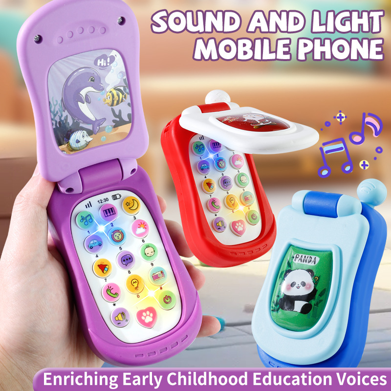 Phone Accessories Baby - パズル早期教育音楽携帯電話漫画シミュレーションフリップ電話赤ちゃんのおもちゃ61子供向けギフト英語