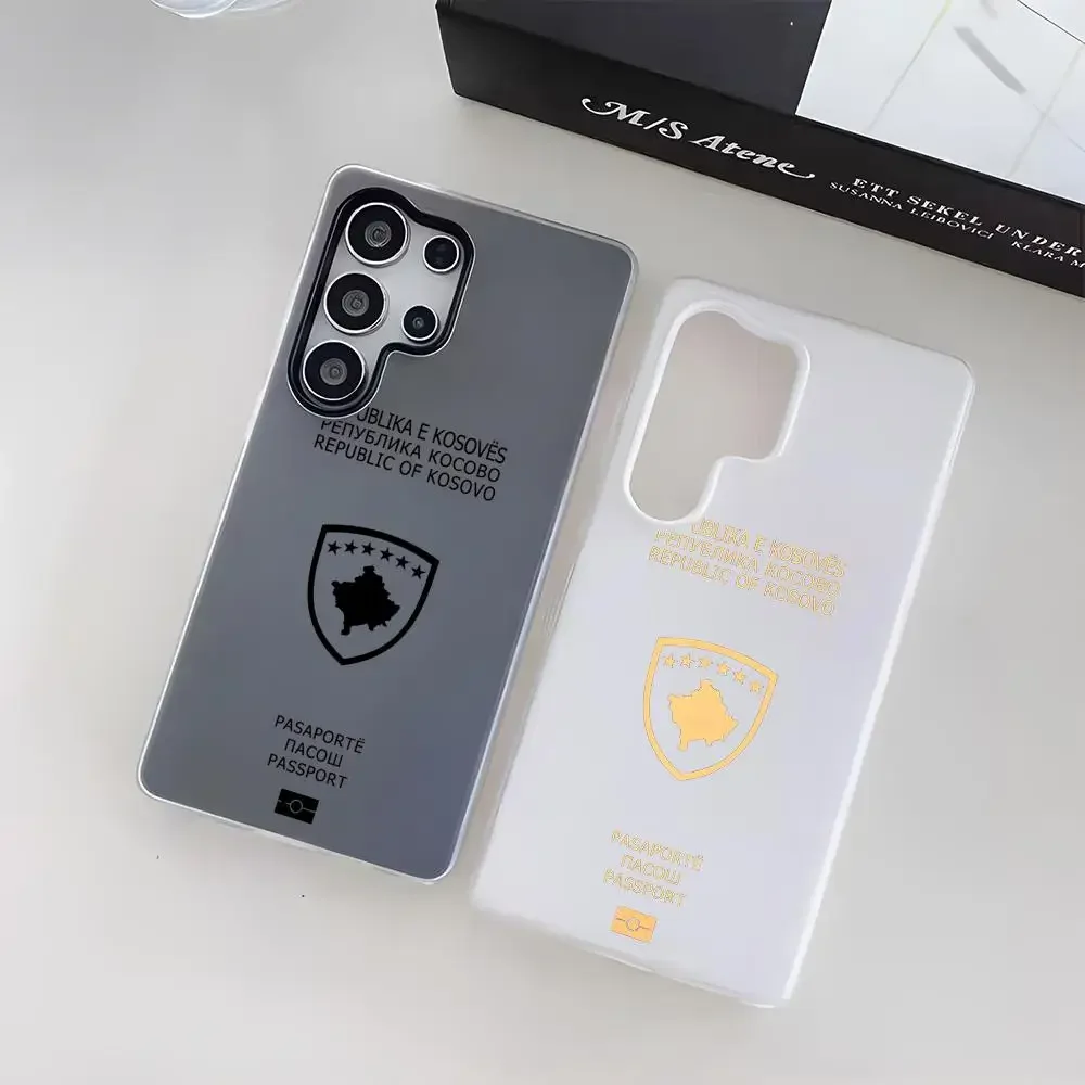 Phone Case Clear - コソボパスポートロゴ入りスマホケース Samsung Galaxy S25 S24 S23