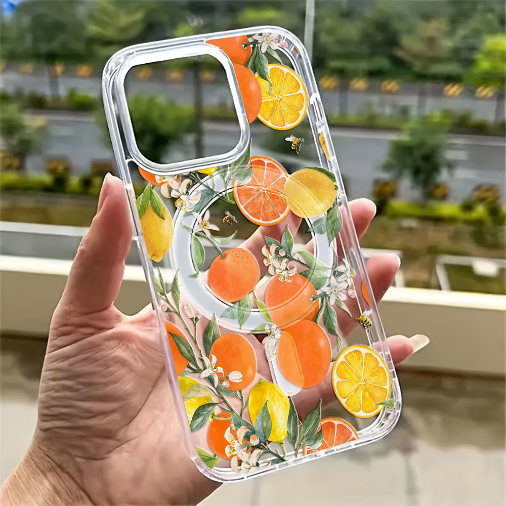 Phone Case Clear - 夏のレモン柄iPhoneケース iPhone 17 16 15 14