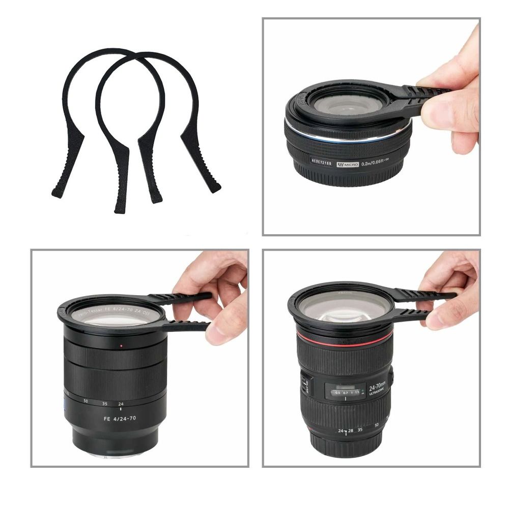 Lens Camera Clip - 2 個ポータブルカメラレンズフィルターレンチ ABS UV/ND/CPL フィルター取り外しレンチツールノンスリップスパナキットカメラレンズフィルタークリップ
