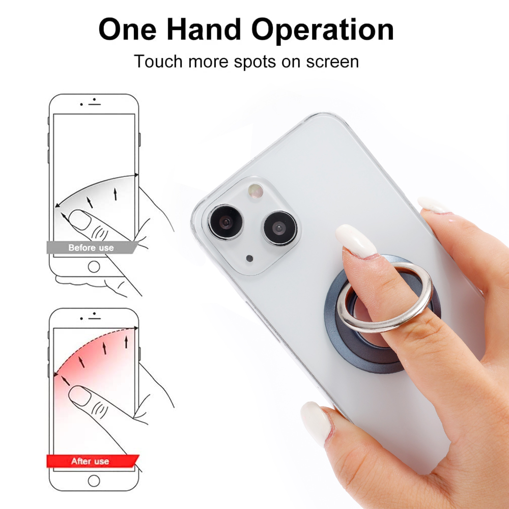 360度回転式フィンガーリング型スマホホルダー スタンドグリ - Phone Accessories Website のレビューと価格