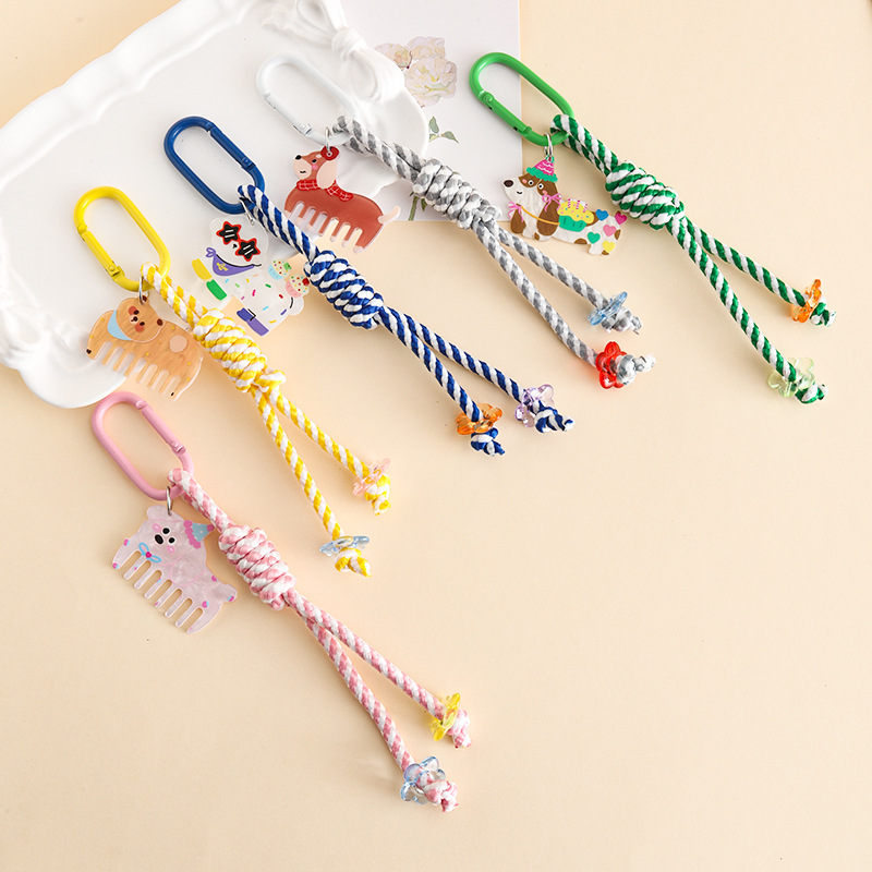 電話用ストラップ、ドーパミンカラーのアクリル製ミニコーム（女 - Ysl Phone Accessories のレビューと価格