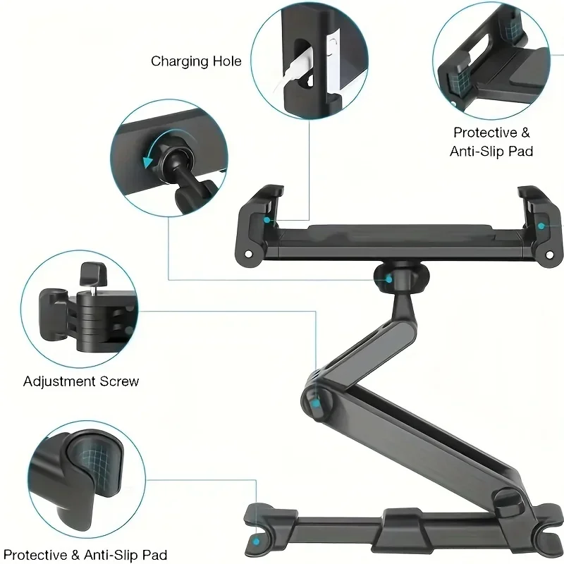 折りたたみ式車載電話ホルダー後部座席タブレットマウント子供用 - Phone Accessories Baby のレビューと価格