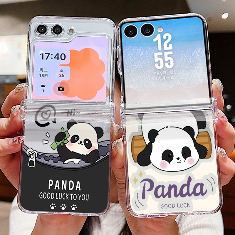 かわいいパンダ柄のスマホケース、Samsung Galaxy - Phone Case Clear のレビューと価格