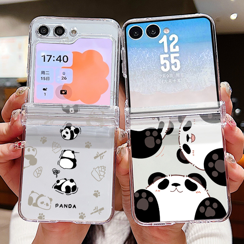 かわいいパンダ柄のスマホケース、Samsung Galaxy - Phone Case Clear のレビューと価格