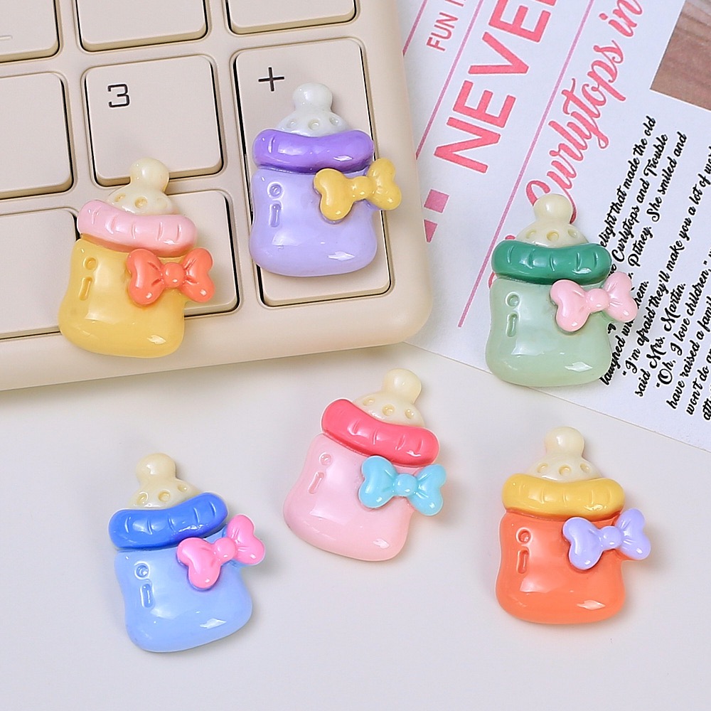 10 個かわいいベビー哺乳瓶樹脂フラットバックカボション置物 - Phone Accessories Baby のレビューと価格