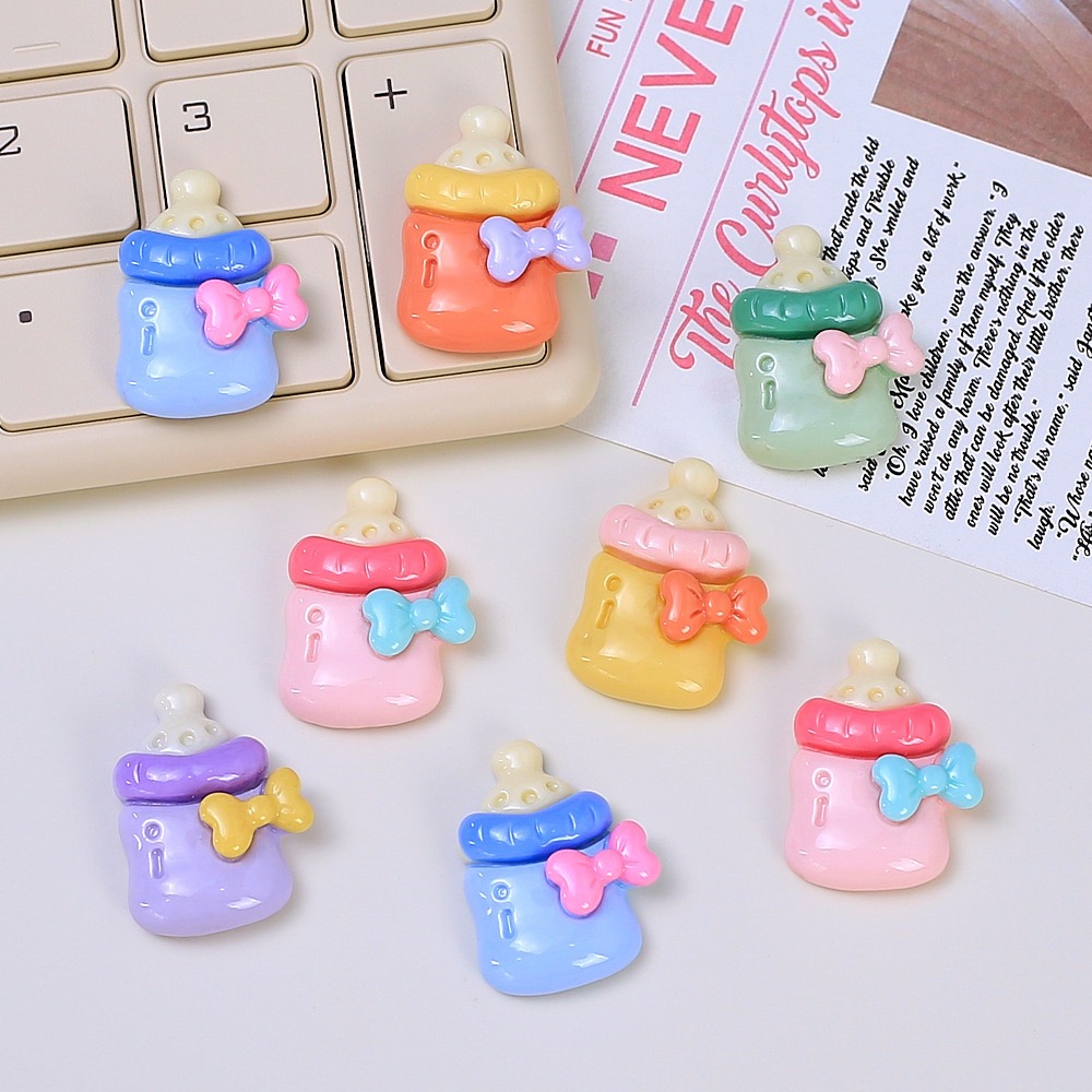 10 個かわいいベビー哺乳瓶樹脂フラットバックカボション置物 - Phone Accessories Baby のレビューと価格