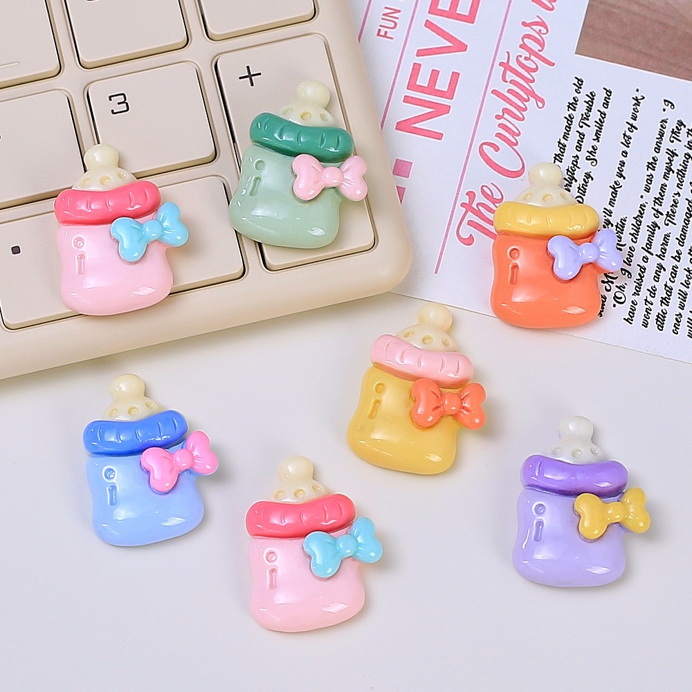 10 個かわいいベビー哺乳瓶樹脂フラットバックカボション置物 - Phone Accessories Baby のレビューと価格