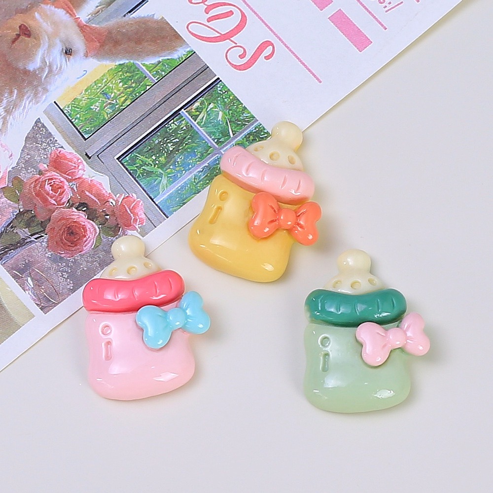 10 個かわいいベビー哺乳瓶樹脂フラットバックカボション置物 - Phone Accessories Baby のレビューと価格