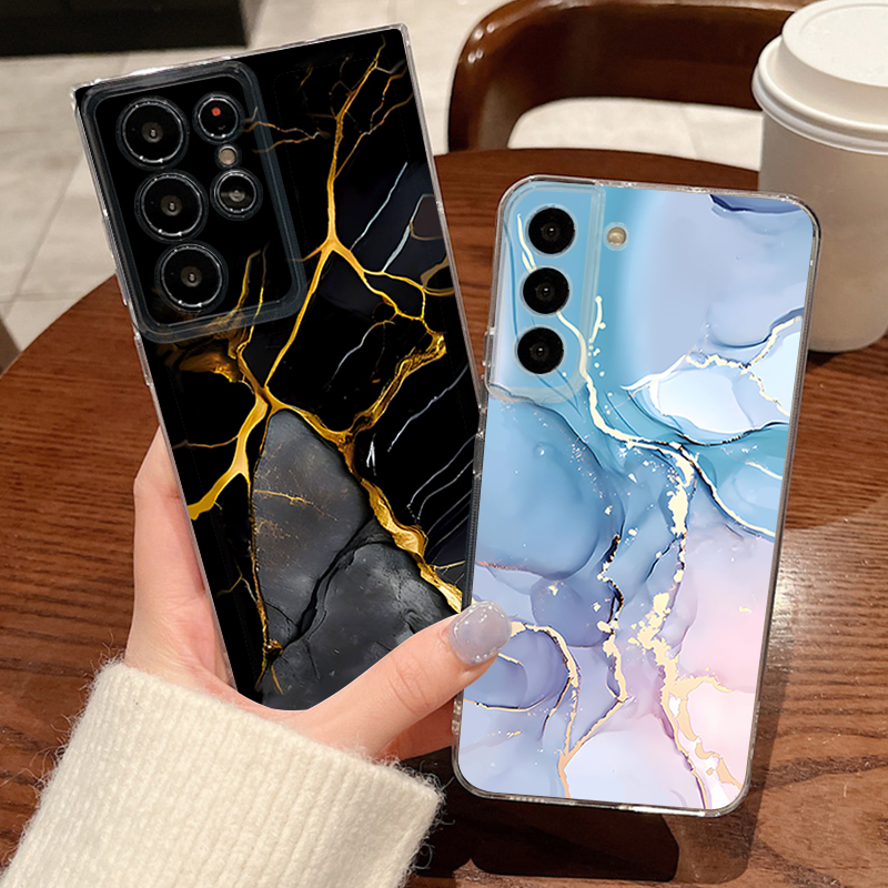砂岩大理石模様のスマホケース Samsung Galaxy  - Phone Case Clear のレビューと価格