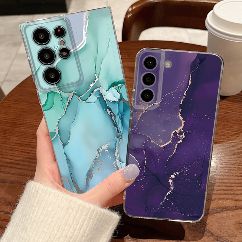 砂岩大理石模様のスマホケース Samsung Galaxy  - Phone Case Clear のレビューと価格