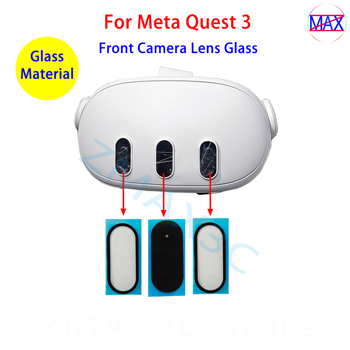 メタクエスト 3 VR ヘッドセットカメラレンズガラス交換用 - Lens Camera Clip のレビューと価格