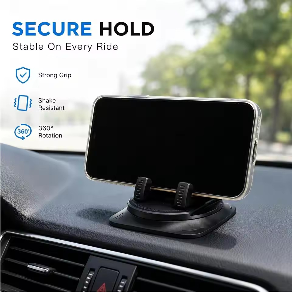 360 °   度角調整可能な車載携帯電話ホルダー、滑り止め - Phone Accessories Website のレビューと価格