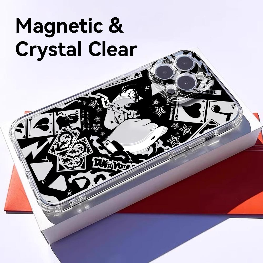ゲームP-Persona 5 スマホケース マグネット式クリ - Phone Case Clear のレビューと価格