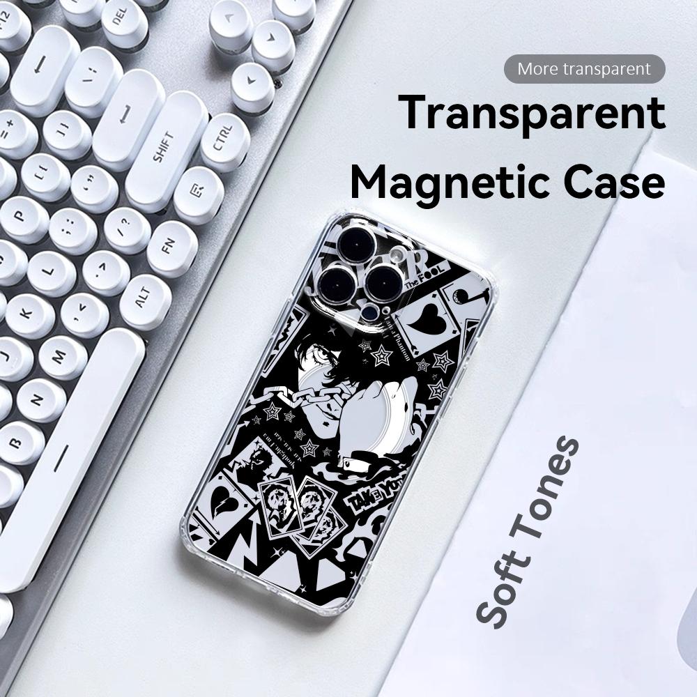 ゲームP-Persona 5 スマホケース マグネット式クリ - Phone Case Clear のレビューと価格