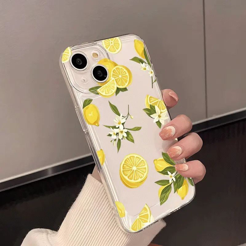 サマーフルーツレモンフラワークリアスマホケース Samsun - Phone Case Clear のレビューと価格