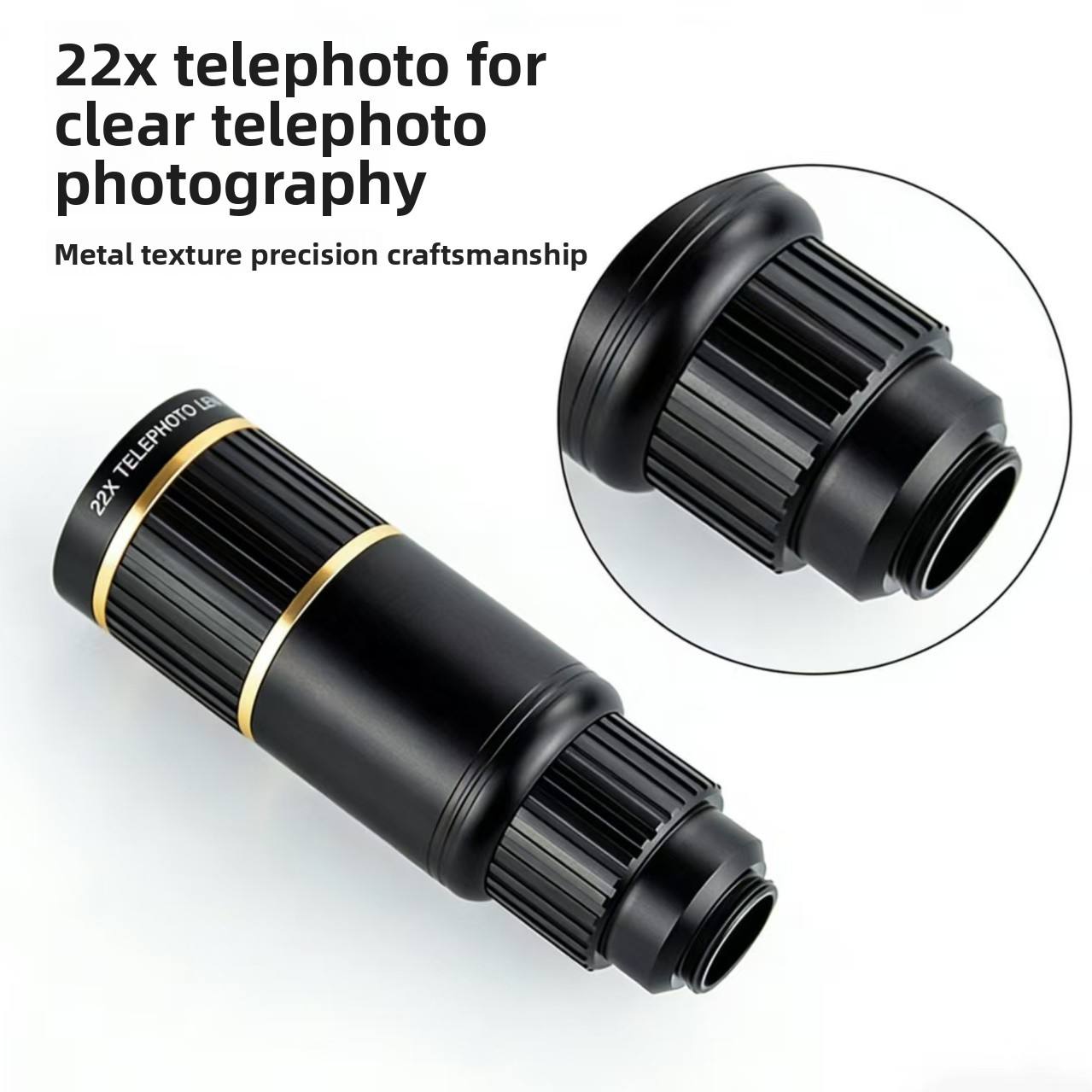 屋外用金属製タリル22倍望遠レンズ。iPhoneやAndro - Lens Camera Clip のレビューと価格